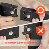 PrimaSleep 18 Inch Tall Heavy Duty Steel Slat Bed Frame/Anti-Slip Support/Easy Assembly Mattress Foundation/No Noise/No Box Spring Needed/Full/Black